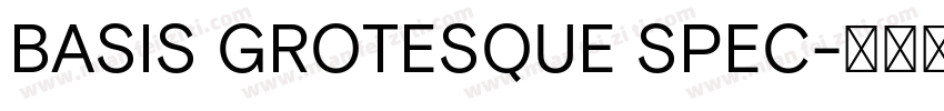 BASIS GROTESQUE SPEC字体转换